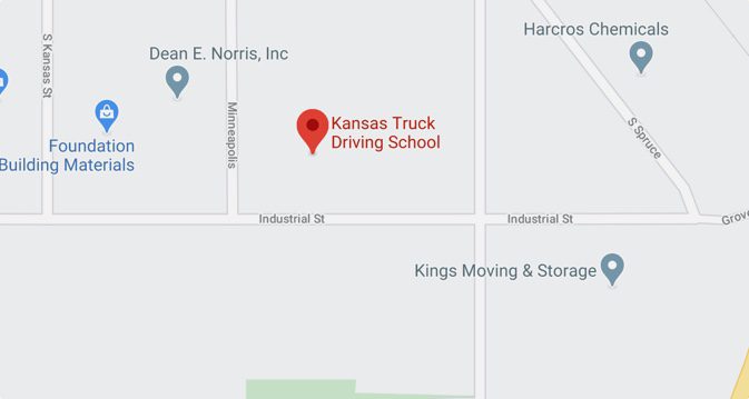 Kansas Truck Driving School Map